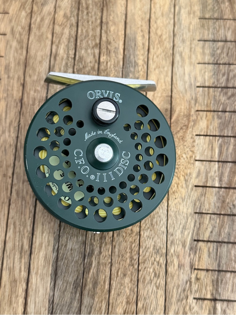 Orvis CFO III Disc Fly Reel - Forest Green with Silver Accents